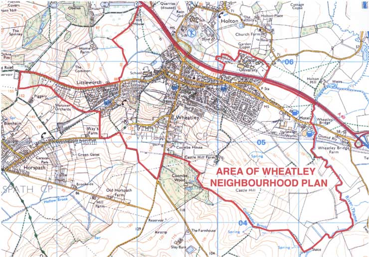 The area covered by the Wheatley Neighbourhood Plan